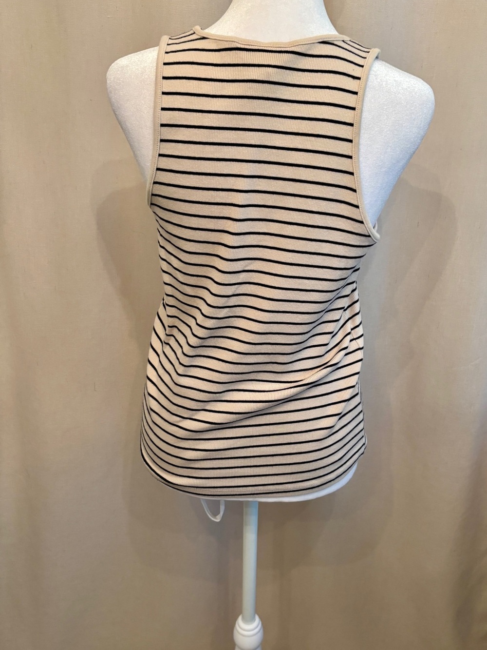 H&M Ribbed Striped Tank — Size L - Picture 2 of 2